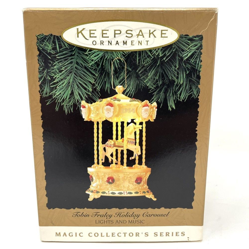 Hallmark Ornaments Holiday Carousel Christmas‎ Tobin Fraley 1994 Lights & Music